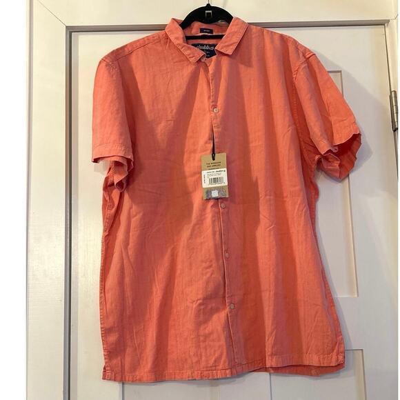 Chubbies The Grinnin' in Your Face Sunday Shirt Coral XXL - Picture 3 of 6